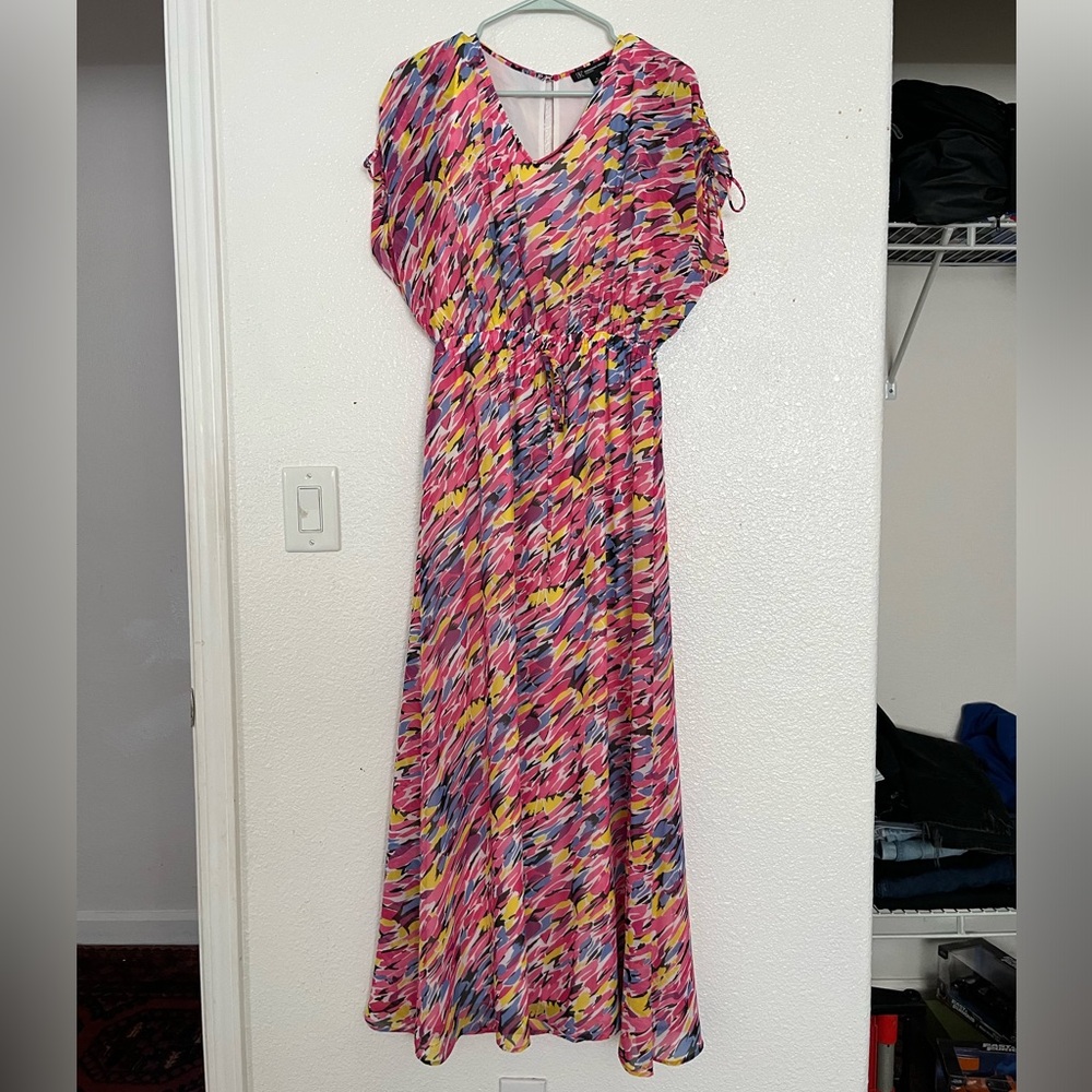 Long pink dress